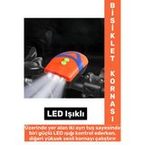 Dayanıklı Kolay Montaj Yaümur Suyuna Dayanıklı Outdoor Gece Sürüşü Güvenlik Ledli Bisiklet Kornası