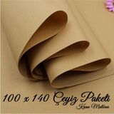 Dayanıklı Kraft Ambalaj Kağıdı - Hırdavat ve Çeyiz Paketleme İçin 100x140 cm, Kahverengi, 10 Adet