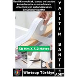 Dayanıklı Lavabo Kenar Küvet Pvc Su Sızdırmaz Yalıtım Yağ Küf Kir Önleyici İzolasyon Bantı 3.2 Metre