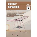 Dayanıklı Metal Çamaşır Kurutmalık, Pratik ve Şık Tasarım - Ahşap - Bej - Seçenek 1
