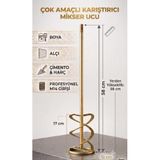 Dayanıklı Metal Harç ve Boya Karıştırıcı Vidalı Matkap Ucu - 12cm Çapında Matkap Uyumlu Harç Boya Çimento Alçı Karıştırıcı Mikser Ucu 58x17cm