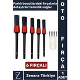 Dayanıklı Oto Araç Klima Koltuk Islak Kuru Kullanım Derin Temizlik Detaylı Temizlik Fırçası 6'lı Set - 1 - Çok Renkli