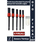 Dayanıklı Oto Araç Klima Koltuk Islak Kuru Kullanım Derin Temizlik Detaylı Temizlik Fırçası 6'lı Set