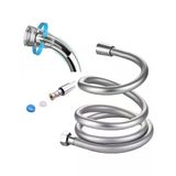 Dayanıklı Paslanmaz Duş Spirali Ve Uzun Pvc Banyo Hortumu, 150 Cm
