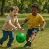 Dayanıklı Renkli Çocuk Futbol Topu – No:5- Yeşil