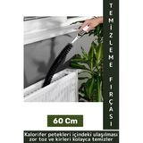 Dayanıklı Uzun Esnek İnce Yapılı Kalorifer Ulaşılması Zor Nokta Toz Kir Petek Temizlik Fırçası 60 Cm