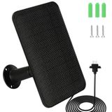 DaybreakAura Blink Outdoor 4 (4. Nesil) için 6W Güneş Paneli Şarj Cihazı, 13ft Su Geçirmez Şarj Kablosu, Su Geçirmez Kauçuk Fiş, 360 ° Ayarlanabilir Montaj ve Mikro USB ve Tip-C Bağlantı Noktası ile Güneş Paneli