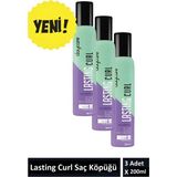 Daycare Lasting Curl Saç Köpüğü 3 Adet x 200 ml Belirgin Dolgun Bukleler İçin Kalıcı Etki Sağlar