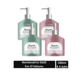 Daycare Nemlendirici etkili sıvı sabun lotus çiçeği ve beyaz yasemin kokulu 500 ML x 4 Adet
