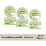 Daycare Zeytinyağlı nemlendirici el ve vücut bakım kremi 300 ml x 3 kavanoz