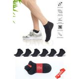 Dayco Bambu Erkek Dikişsiz Premium Patik Füme Çorap 6'lı Set - 41-45 - 10500-F - 41 - 45
