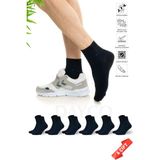 Dayco Bambu Erkek Dikişsiz Yarım Konç Lacivert Çorap 6'lı (Yazlık) - 41 - 45
