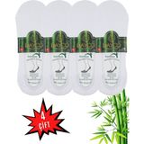 Dayco Bayan Bambu Premium Babet Çorap 4'lü Set Beyaz - 36 - 41