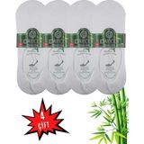Dayco Beyaz Renk Erkek 4'lü Dikişsiz Bambu Babet Çorap - 36 - 40