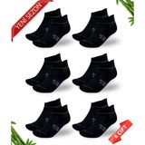 Dayco Dikişsiz Kulaklı Bambu Süper Patik Çorap - 39 - 42 - Siyah