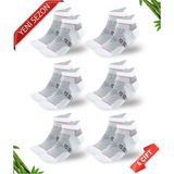 Dayco Dikişsiz Kulaklı Bambu Süper Patik Çorap - 43 - 46 - Beyaz