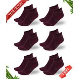 Dayco Dikişsiz Kulaklı Bambu Süper Patik Çorap - 43 - 46 - Bordo