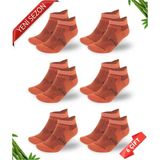 Dayco Dikişsiz Kulaklı Bambu Süper Patik Çorap - 47 - 50 - Turuncu