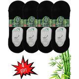 Dayco Erkek Bambu Premium Babet Çorap 4'lü Set Siyah - 40 - 45