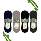 Dayco Erkek Bambu Premium Babet Çorap 4'lü Set Siyah/lacivert/gri/füme - 40 - 45 - Mavi - İndigo