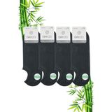 Dayco Füme Renk Yazlık Erkek Bambu Sneakers Çorap 4'lü Set - 41 - 45
