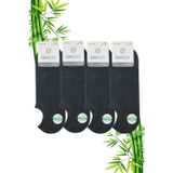 Dayco Premium Bambu Dikişsiz Sneakers Görünmez Spor Çorap 4Lü Füme