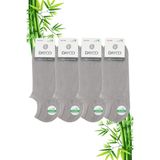 Dayco Premium Bambu Sneakers Görünmez Spor Çorap 4'lü Taş/gri - 40 - 45