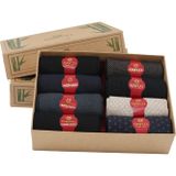 Dayco Premium Bambu Yazlık Soket Çorap Kraft Kutulu 8Li Karışık Paket