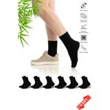 Dayco Premium Burun Dikişsiz Kadın Siyah Bambu Soket Çorap 6lı Set - 36-40 - 350SYH - 36 - 40 - Siyah - Siyah