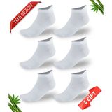 Dayco Premium Dikişsiz Bambu Erkek Kulaklı Süper Patik Çorap - 41 - 44 - Beyaz