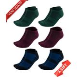 Dayco Premium Dikişsiz Bambu Erkek Süper Patik Çorap - 41 - 44 - Yeşil - Bordo