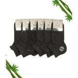 Dayco Premium Dikişsiz Erkek Bambu Patik Çorap 6Lı Antrasit Set