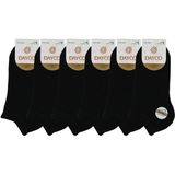 Dayco Premium Dikişsiz Kadın Bambu Patik Çorap 6lı Siyah Set - 10553-S - 36-40 - 36 - 40