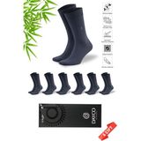 Dayco Premium Dikişsiz Klasik Uzun Füme Yazlık Erkek Bambu Soket Çorap 6lı Hediyelik Kutulu Set - 41 - 44