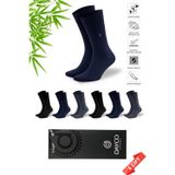 Dayco Premium Dikişsiz Klasik Uzun Yazlık Erkek Bambu Soket Çorap 6Lı Hediyelik Kutulu Asorti Set