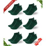 Dayco Premium Dikişsiz Kulaklı Bambu Süper Patik Çorap - 39 - 42 - Yeşil