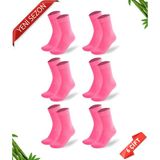 DAYCO Premium Dikişsiz Pembe Kadın Bambu Soket Çorap - 35-38 - -PMB 350