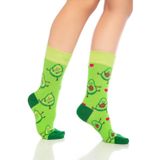 Dayco Premium Dikişsiz Unisex Avokado Aşkı Desenli Renkli Soket Çorap