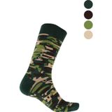 Dayco Premium Dikişsiz Unisex Kamuflaj Desenli Renkli Soket Çorap