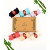 Dayco Premium Dikişsiz Yarım Konç Kadın Bambu Çorap 6'lı Karışık Paket - Çok Renkli-KR1 - 36 - 40