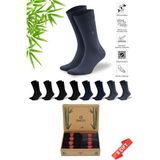 Dayco Premium Dikişsiz Yazlık Bambu Çorap 8'li Set Kraft Kutulu 4 Siyah 2 Lacivert 2 Füme - 477 - 41-44 - Siyah - Füme - Lacivert - 40 - 44
