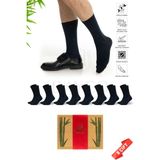Dayco Premium Dikişsiz Yazlık Bambu Çorap 8'li Set Kraft Kutulu Lacivert - 475 - 41-44 - 41 - 45