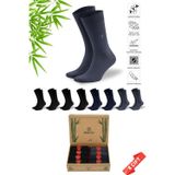 Dayco Premium Dikişsiz Yazlık Bambu Soket Çorap 8Li Set Kraft Kutulu 4 Siyah 2 Lacivert 2 Füme