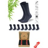 Dayco Premium Dikişsiz Yazlık Bambu Soket Çorap 8li Set Kraft Kutulu Füme