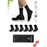 Dayco Premium Dikişsiz Yazlık Erkek Bambu Soket Çorap 6'lı Jakarlı Set Kutulu - 10269 - 41-44 - 41 - 45 - Siyah