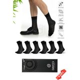 Dayco Premium Dikişsiz Yazlık Erkek Bambu Soket Çorap 6'lı Set Kutulu Jakarlı Siyah - 10201 - 41-44 - Siyah - Grimelanj - 41 - 45