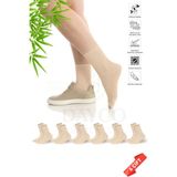 Dayco Premium Lastiksiz Sıkma Yapmayan Bej Renk Dikişsiz Kadın Bambu Soket Çorap - 36-40 - 371BEJ - 36 - 40