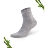 Dayco Premium Yazlık Grimelanj Renk Dikişsiz Erkek Bambu Yarım Konç Çorap 6'lı Set - 41 - 45 - Gri - Melanj