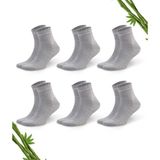 Dayco Premium Yazlık Grimelanj Renk Dikişsiz Erkek Bambu Yarım Konç Çorap 6Lı Set