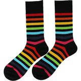 Dayco Renkli Çemberli Desen Unisex Çorap - 35 - 38 - Desenli